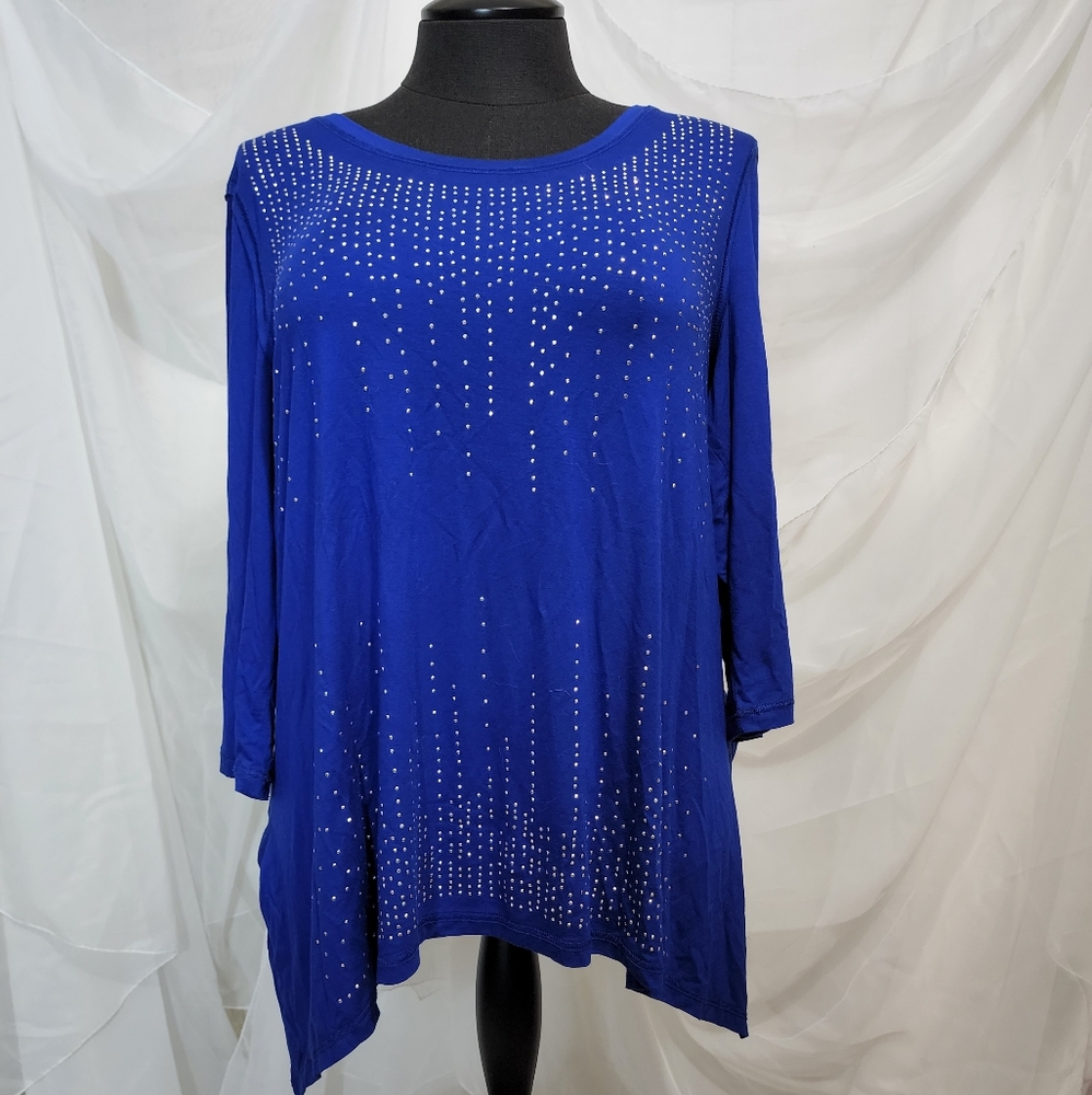 Laura Ashley-Royal Blue Tunic top XL